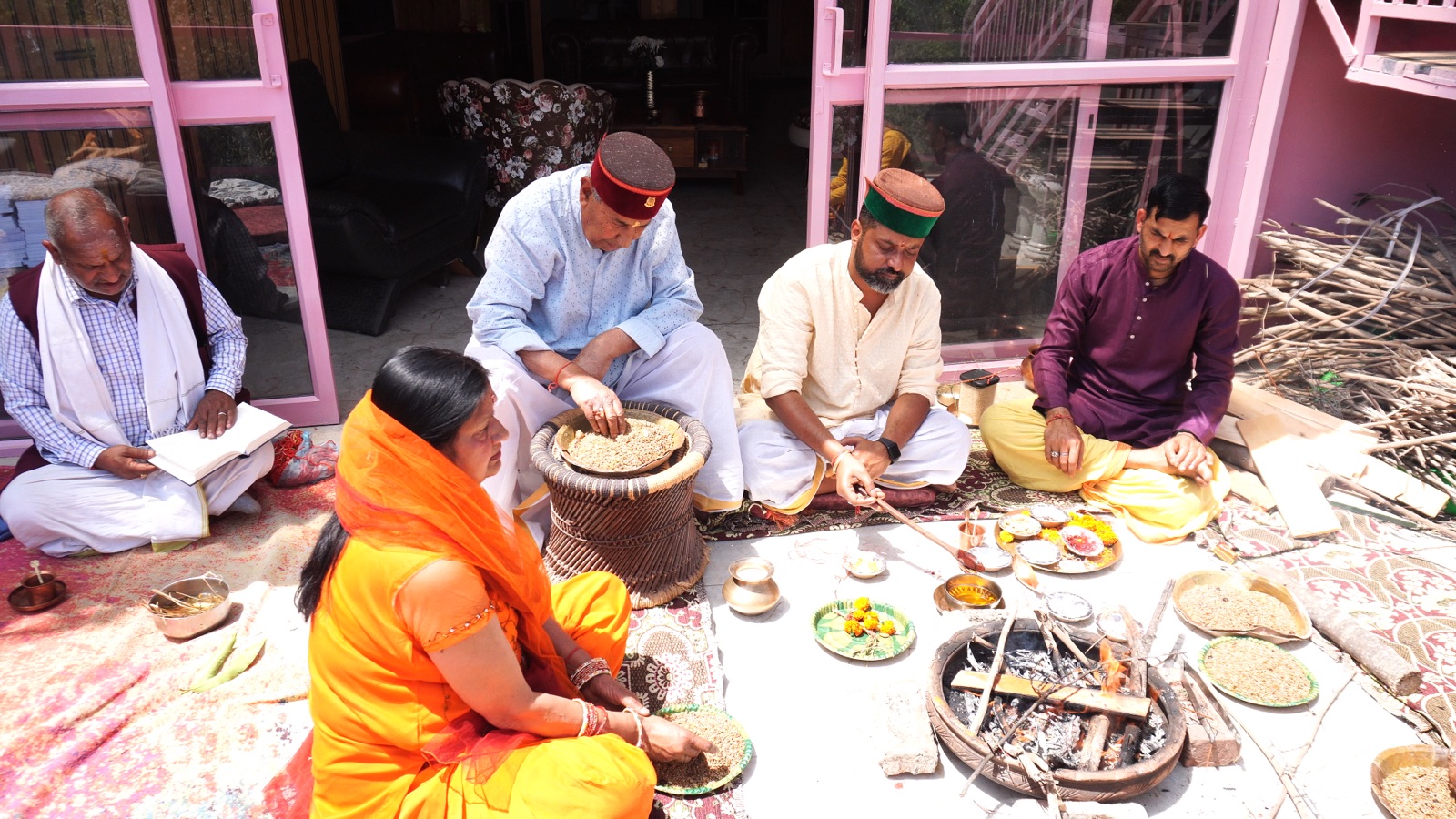 The hawan ceremony